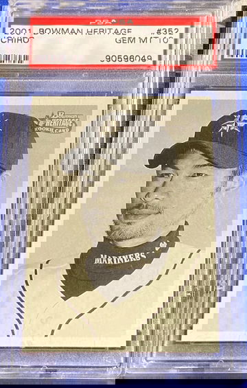 2001 Bowman Heritage Ichiro #352 Rookie RC 