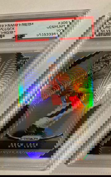 2019 Prizm silver Drew lock psa 10 
