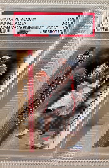 2003 Upper Deck LEBRON JAMES #16 PSA 7 (NM) Cavaliers Lakers