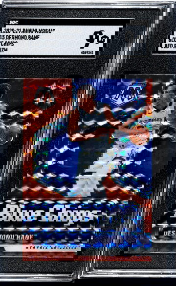 2020-21 Panini Mosaic #15 Desmond Bane Blue Chips Red Prizm SGC 9