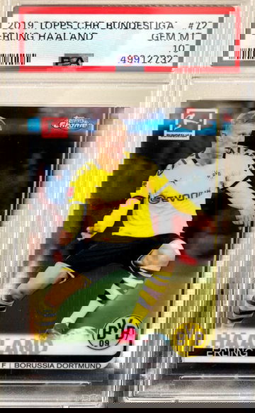 2019 Topps Chr. Bundesliga Erling Haaland PSA 10