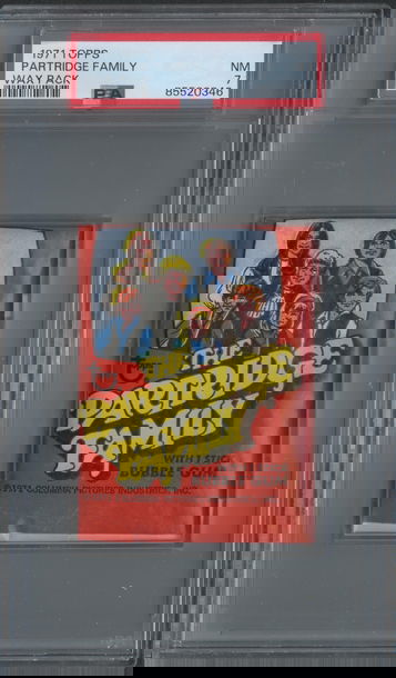 1971 Topps Partridge Family 1st Series Wax Pack PSA 7 NM