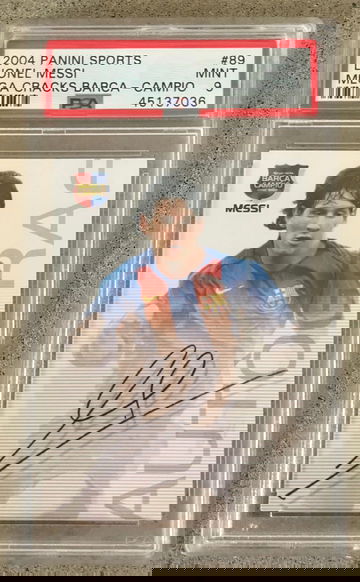2004 panini Lionel Messi 89 psa 9