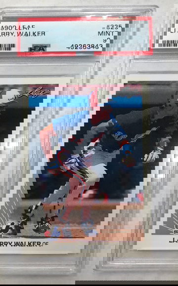 1990 Leaf Larry Walker PSA 9