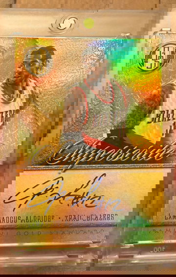 2012-13 Panini Gold Standard LaMarcus Aldridge Superscribe Auto /49