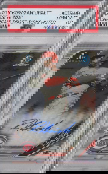 2019 Bowman Chrome Draft Rece Hinds Auto PSA 10