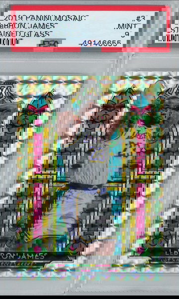 LeBron James Mosaic Stained Glass PSA 9