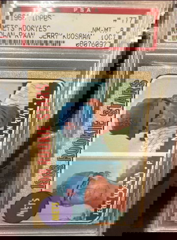 1968 TOPPS METS ROOKIES JERRY KOOSMAN / NOLAN RYAN PSA 8 