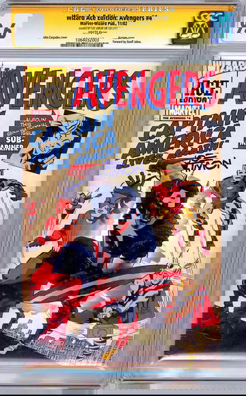 AVENGERS #4 CGC SS 9.6 *SIGNED BY JOE SIMON* CAPT AMERICA CREATOR REPRINT 2002