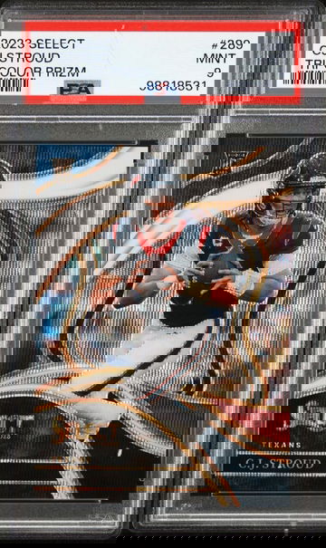 2023 SELECT CJ STROUD TRICOLOR TRI COLOR TRI-COLOR RC ROOKIE CARD PSA 9