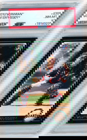 2010 Bowman #208 Buster Posey PSA 8 NM-MT!