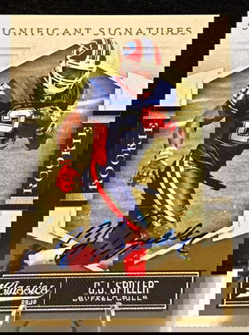 C.J. SPILLER  2010 CLASSICS  SIGNIFICANT SIGNATURES  AUTO RC  /249  Bills Rookie