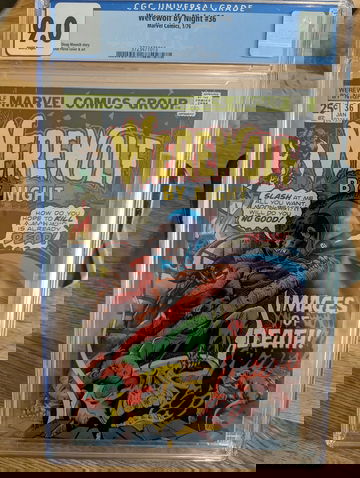 1976 Marvel Werewolf By Night #36 CGC Graded 9.0