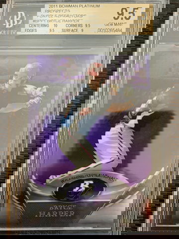 2011 Bowman Platinum Bryce Harper Purple Refractor