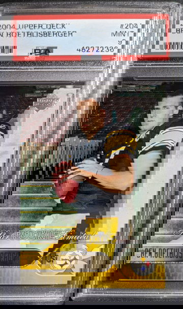 2004 Upper Deck #204 Ben Roethlisberger RC PSA 9 Mint Steelers