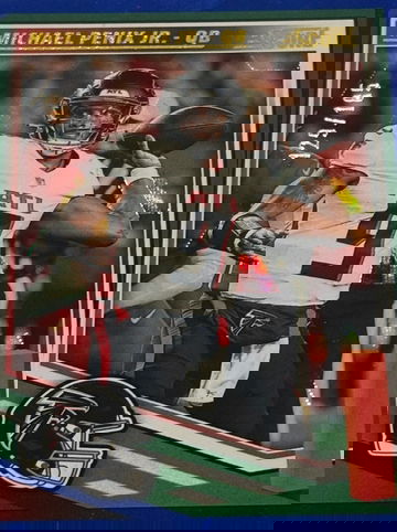 2025 Panini Score Football Michael Penix Jr Blue Cubic  /185 Atlanta Falcons