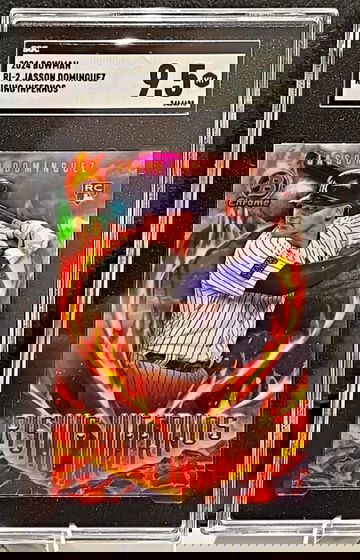 2024 Bowman Rising Infernos Jasson Domínguez SGC 9.5 Mint Rookie RC Yankees