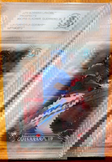2016 Vladimir  Guerrero Jr First Bowman Chrome BAS Auto (Beckett)