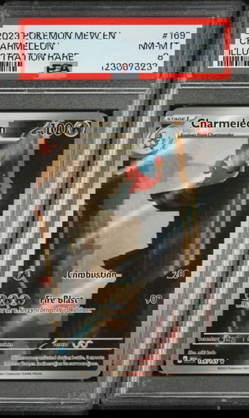 2023 Pokemon Scarlet and Violet 151 Illustration Rare Charmeleon #169 PSA 8