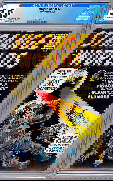 STRANGE WORLDS #2 CGC 3.0 *STEVE DITKO & DICK AYERS* CLASSIC MARVEL SCI-FI 1959