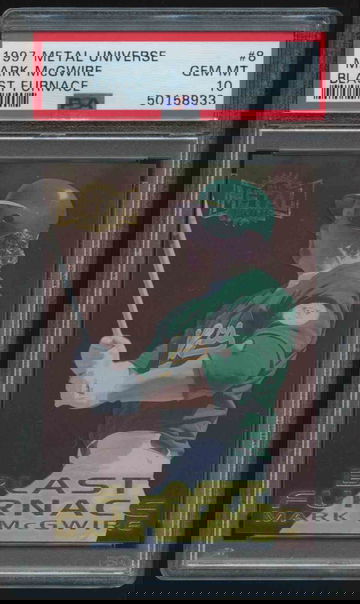 1997 Metal Universe Blast Furnace #8 Mark McGwire PSA 10 Gem Mint