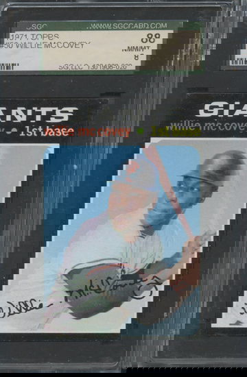 1971 Topps #50 Willie McCovey SGC 88 NM/MT 8