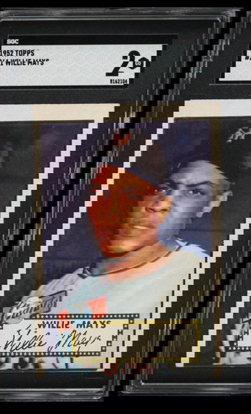 1952 Topps Willie Mays SGC 2