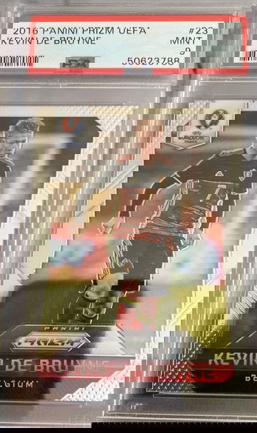 Kevin De Bruyne Prizm 2016 Uefa rc rookie 23 psa 9