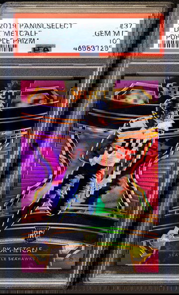 2019 DK METCALF ROOKIE RC 🔥 Select Concourse PURPLE Prizm #/75 🔥 PSA 10 POP 2