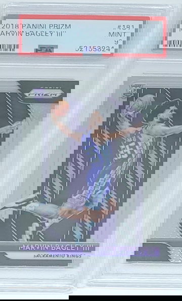 2018 Prizm Marvin Bagley III RC #181 PSA 9 MINT