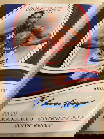 Elvin Hayes⚡️2022-23 Immaculate Heralded Signatures Red Auto /25 🏀 WASHINGTON BULLETS HOF LEGEND 🔥