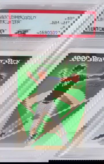 Derek Jeter 1993 Topps Gold PSA 8 #98 Rookie Card RC