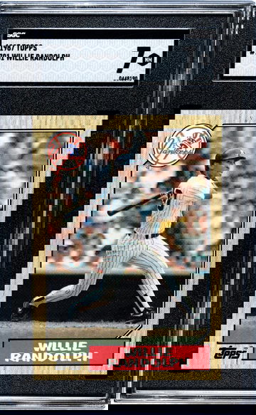 1987 Topps #701 Willie Randolph SGC 7