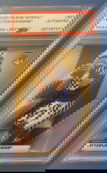 2020 mosaic Payton Manning Auto. Rare