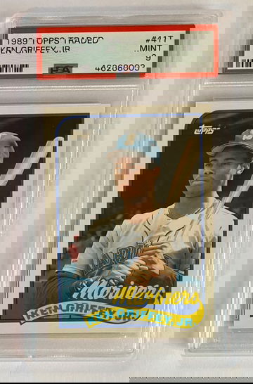 KEN GRIFFEY Jr. 1989 Topps Traded PSA 9