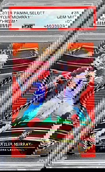 2019 Kyler Murray Panini Select Red Prizm #76 PSA 10 GEM MINT Rookie Card RC Arizona Cardinals 