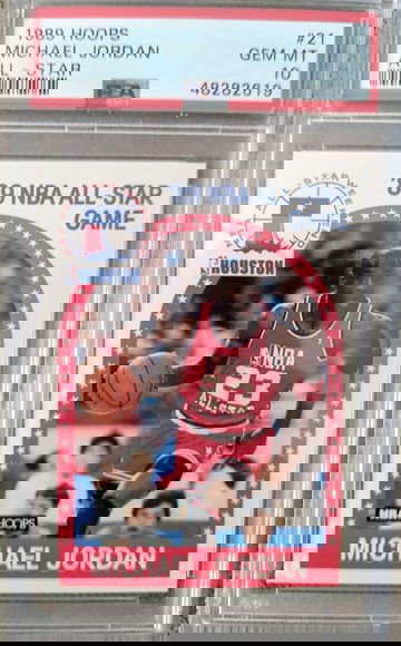 1989 Hoops Michael Jordan All-Star PSA 10 GEM MINT (Shipping from Canada)