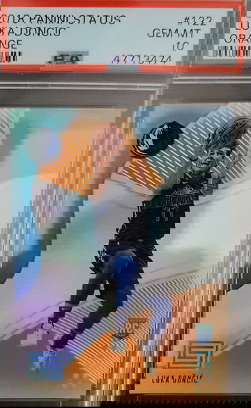 2018 LUKA DONCIC PANINI STATUS ORANGE ROOKIE PSA 10 #122 RC 