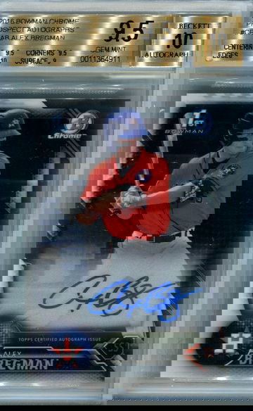 2016 Bowman Chrome Alex Bregman BGS 9.5 auto 10