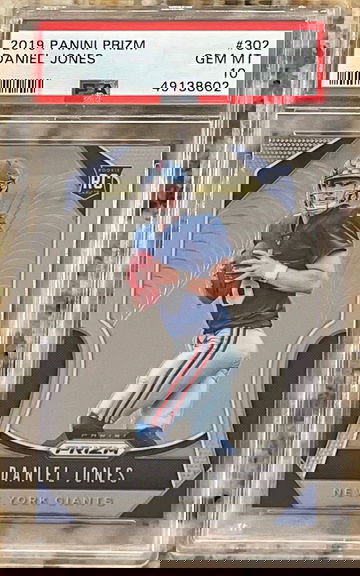 2019 Panini Prizm Football #302 Daniel Jones Rookie RC PSA 10 GEM MINT