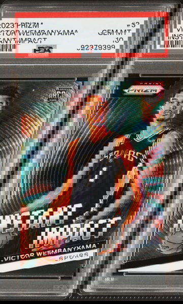 2023 PRIZM INSTANT IMPACT VICTOR WEMBANYAMA PSA 10