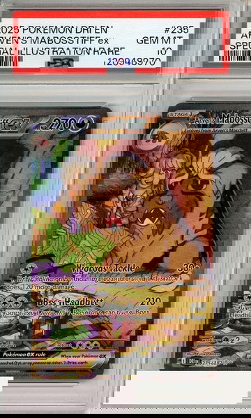 2025 POKEMON DRI EN-DEST RIVALS ARVENS MABOSSTIFF EX #235 SIR PSA 10