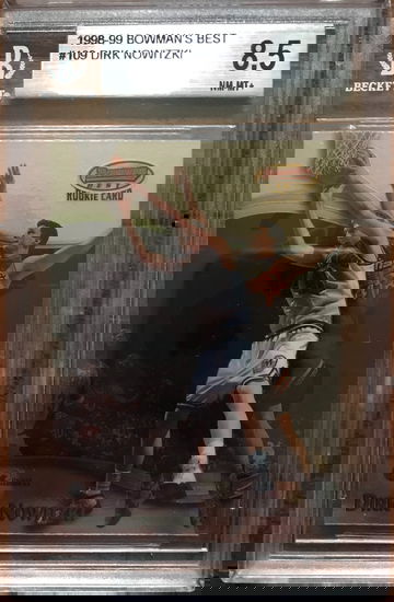 1998-99 Bowman's Best Dirk Nowitzki Rookie BGS 8.5