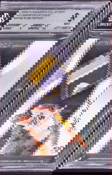 2006 Kobe Bryant Exquisite Collection Autographs Patches /100 BGS 9