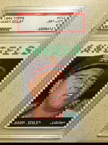 1964 Topps #554 Hank Foiles PSA 8 NM-MT ANGELS 