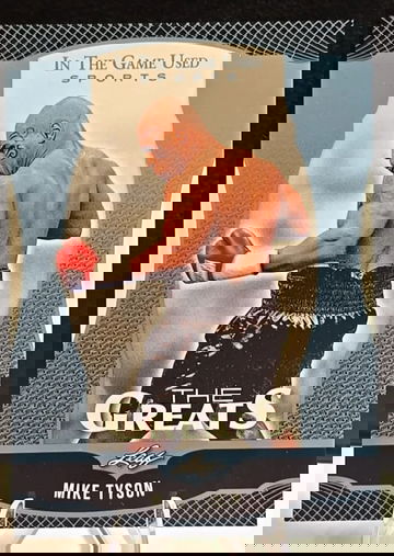 Mike Tyson  “The Greats”  Leaf ITG  Boxing Card  In The Game Used Sports  HOF Legend