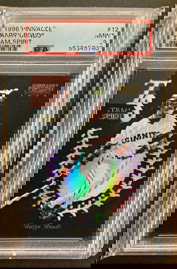 1998 Pinnacle Team Spirit Barry Bonds PSA 9