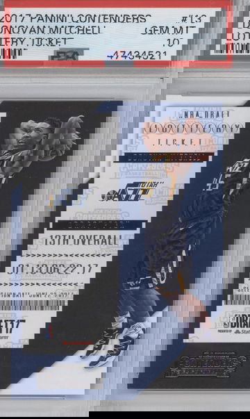 Donovan MItchell Panini Contenders Lottery Ticket PSA 10