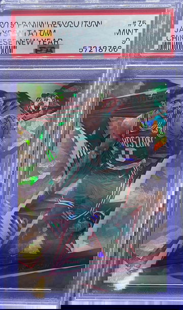 2019-20 Panini Revolution Chinese New Year Jayson Tatum #75 PSA 9 MINT Celtics