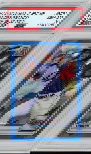 2020 Bowman Chrome Wander Franco Sapphire Edition #BCP1 PSA 10